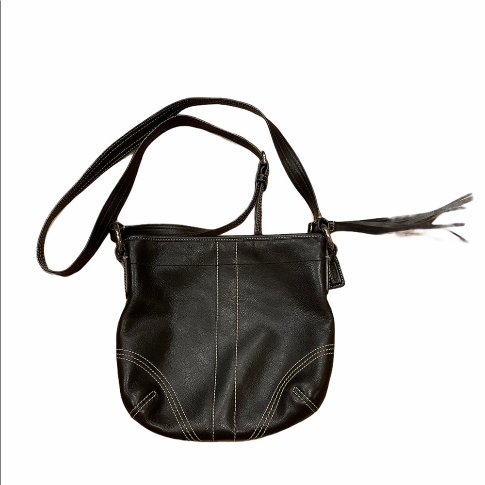 Genuine Coach Leather Crossbody Bag Gem